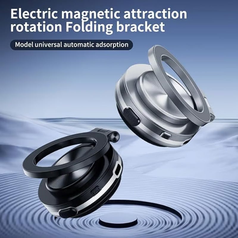 360° Rotating Electric Vacuum Magnetic Car Phone Mount