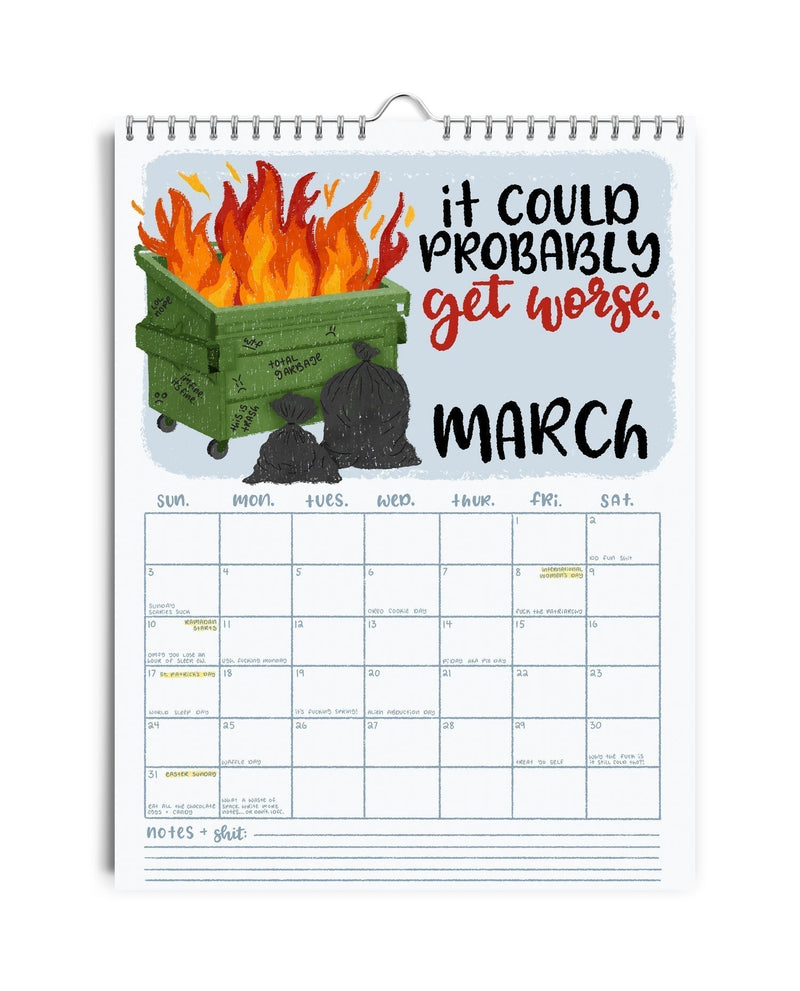 Best Seller - HERE WE FUCKING GO AGAIN 2025 CALENDAR