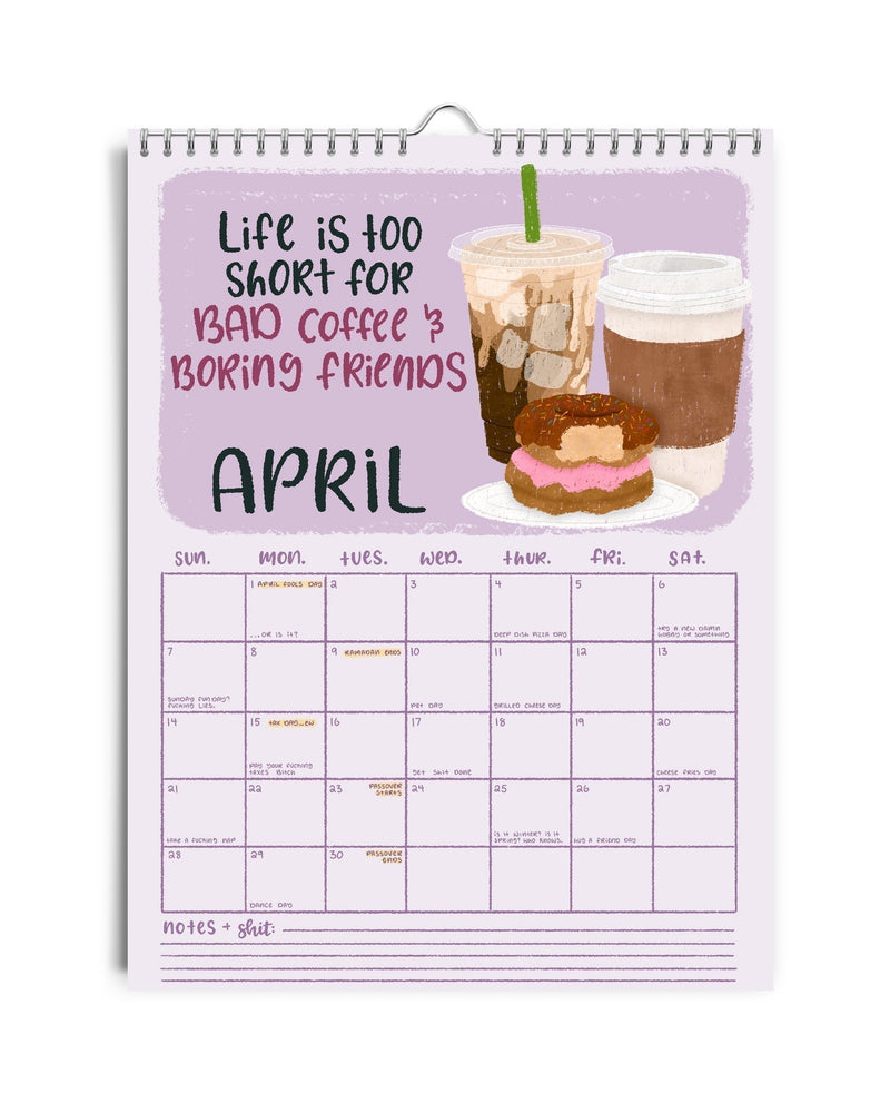 Best Seller - HERE WE FUCKING GO AGAIN 2025 CALENDAR