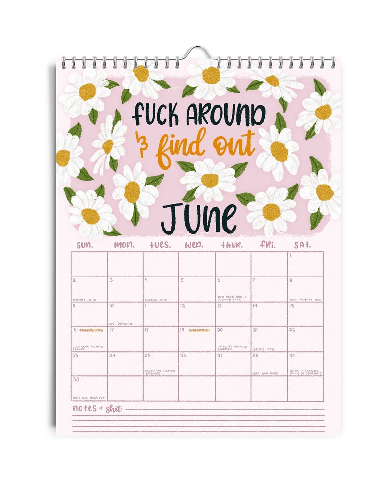 Best Seller - HERE WE FUCKING GO AGAIN 2025 CALENDAR