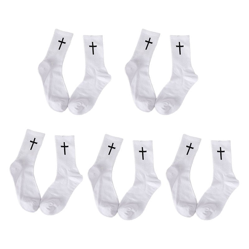 Cross memorial socks