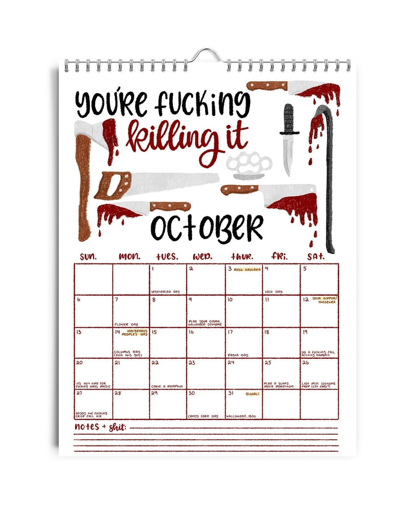 Best Seller - HERE WE FUCKING GO AGAIN 2025 CALENDAR