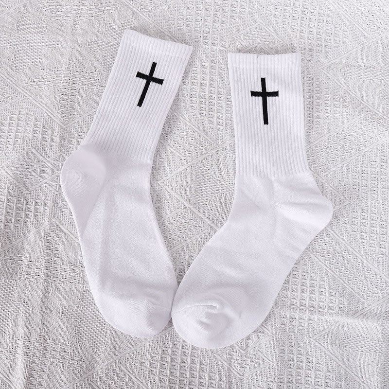 Cross memorial socks