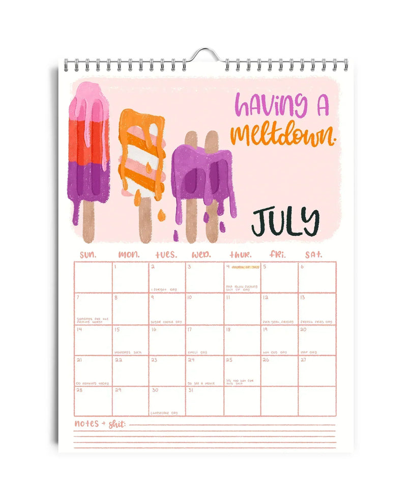 Best Seller - HERE WE FUCKING GO AGAIN 2025 CALENDAR