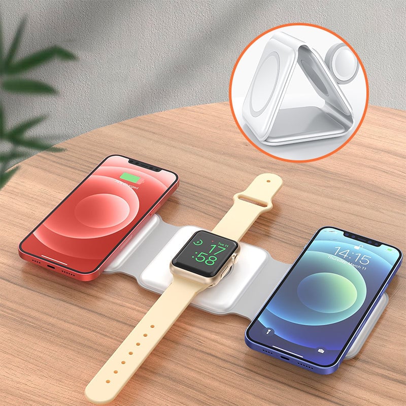 Foldable 3-in-1 Wireless Charger