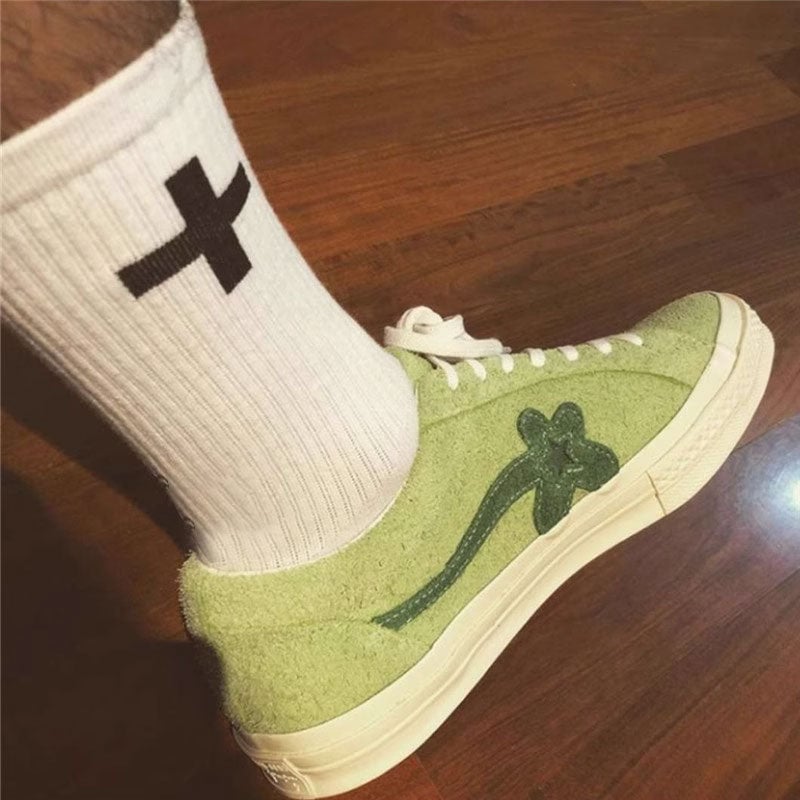 Cross memorial socks