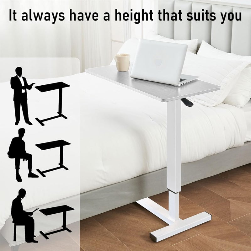 Pneumatic Lift Table With Wheels That Can Be Hidden