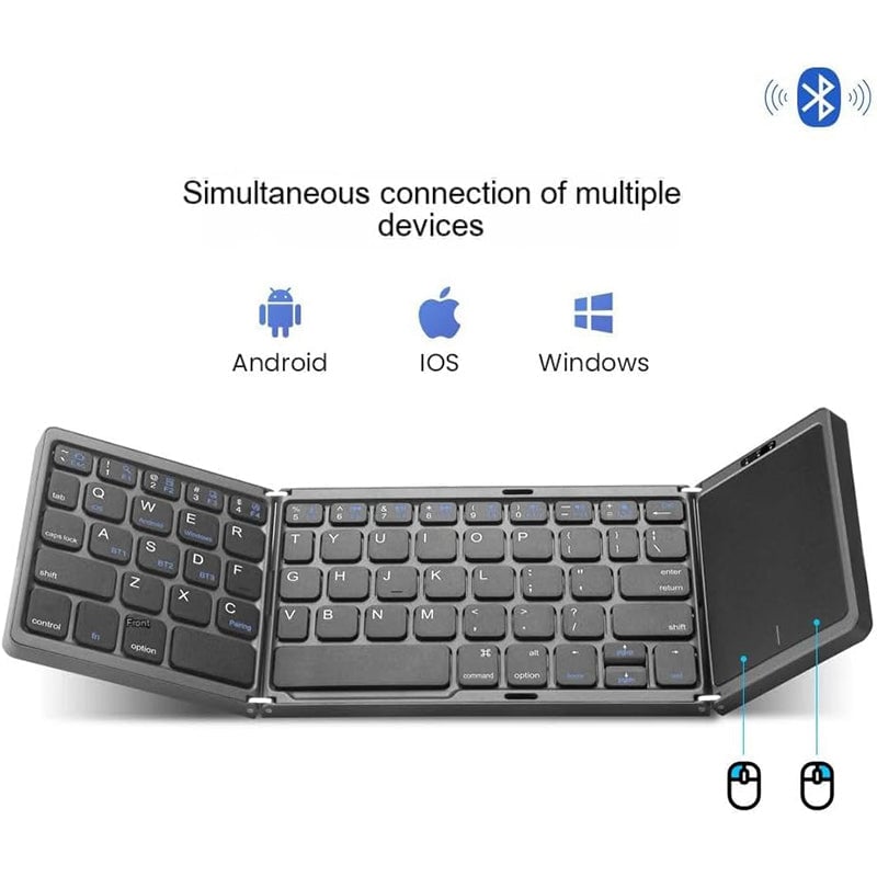 Saker wireless Bluetooth Keyboard with Touchpad