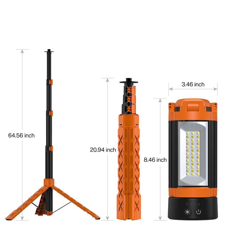 Ivyever Upgraded Portable Camping Light with Bracket