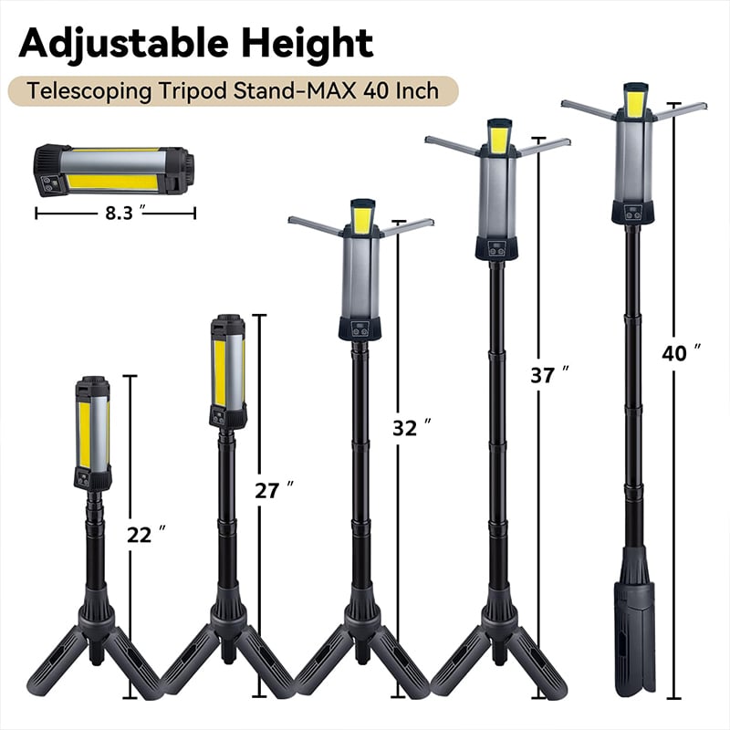 Ivyever Upgraded Portable Camping Light with Bracket