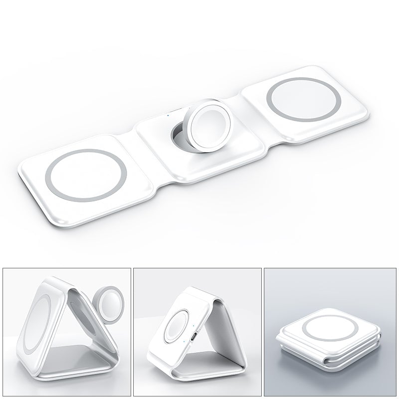 Foldable 3-in-1 Wireless Charger