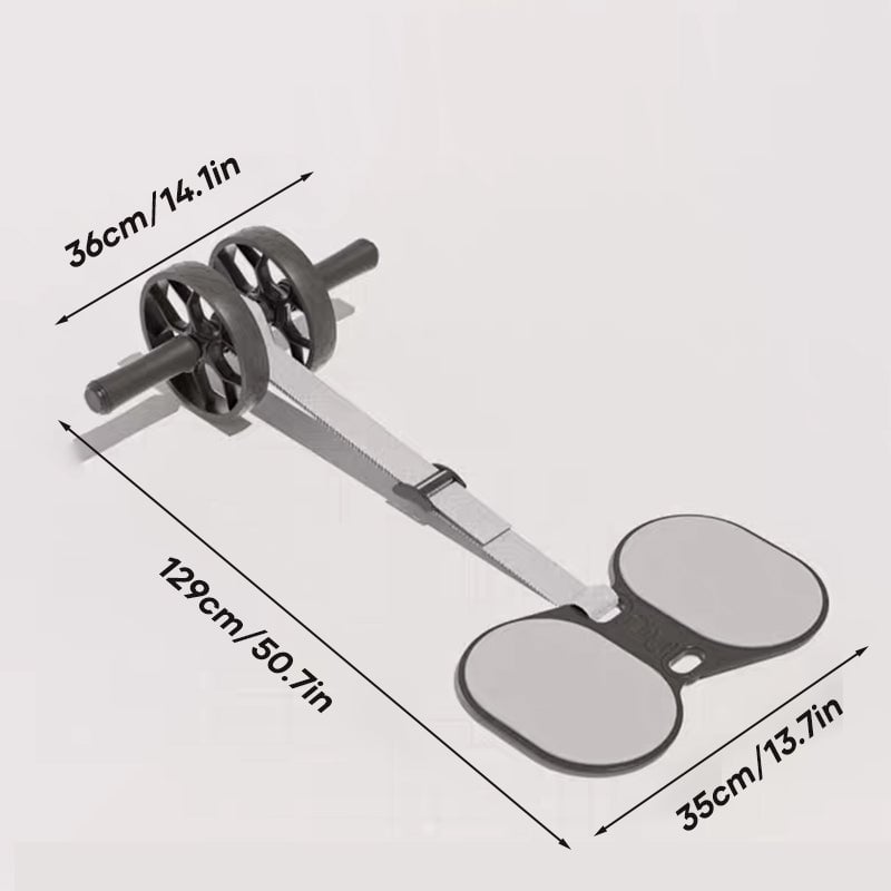 Home Exercise Elastic Band Combination Abdominal Wheel