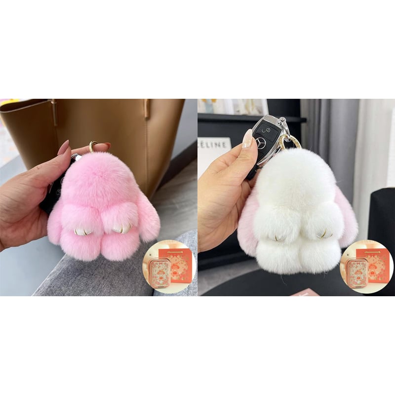 Handmade Soft Bunny PomPom Charms（Boxed Edition）