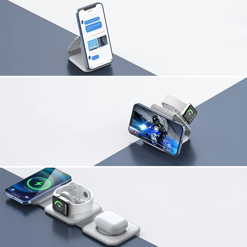 Foldable 3-in-1 Wireless Charger