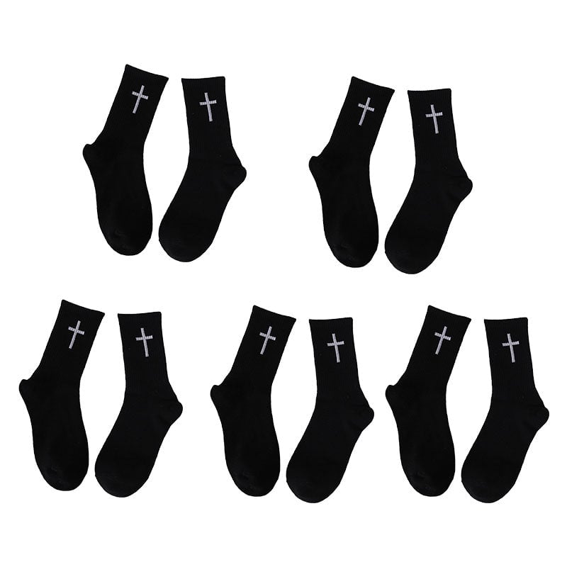 Cross memorial socks